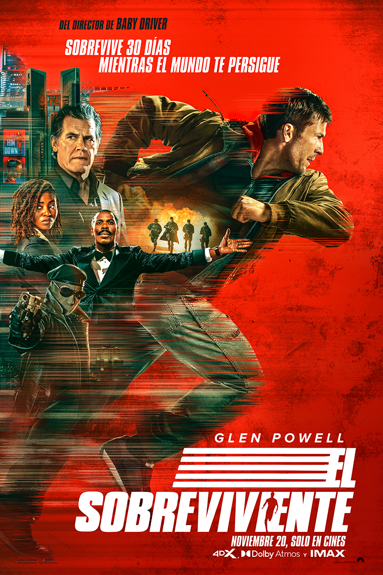 Paramount Pictures lanzó el nuevo tráiler de El Sobreviviente con Glen Powell