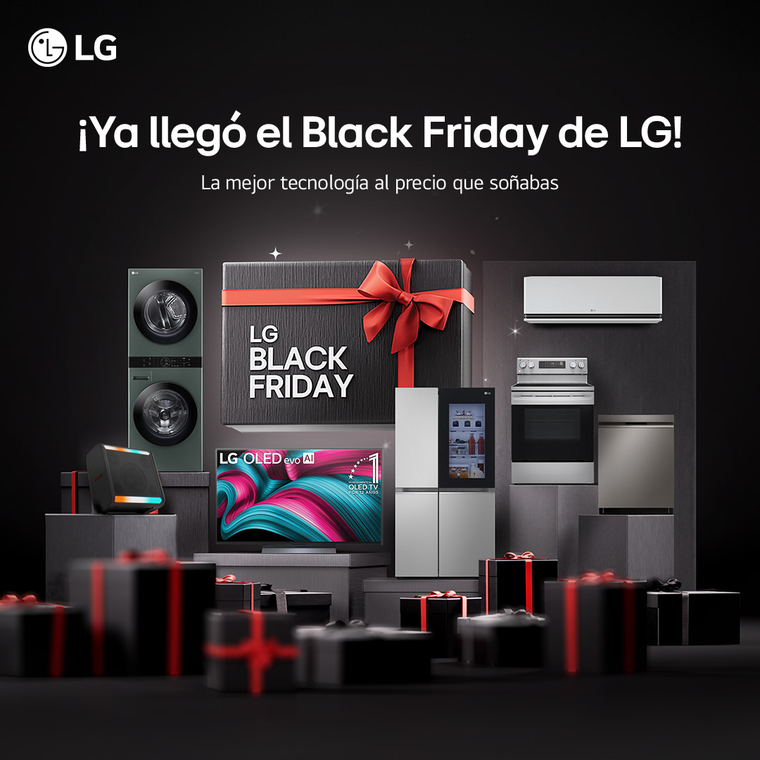 LG SORPRENDE CON PRECIOS IMPERDIBLES ESTE BLACK FRIDAY