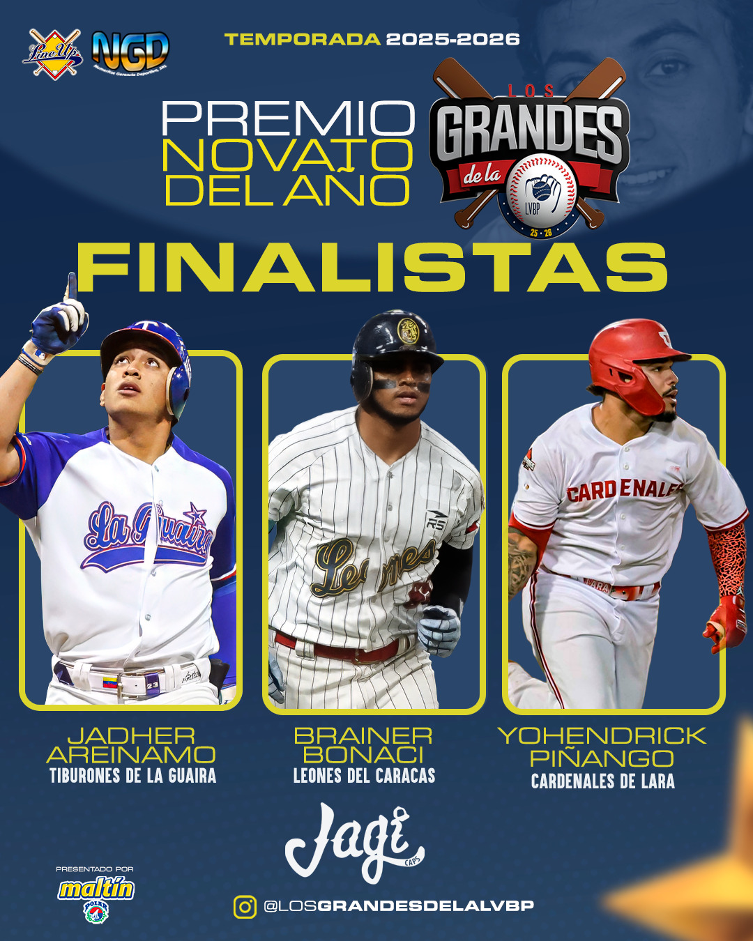 Finalistas Novato del Año y Premio Luis Salazar al Regreso del Año