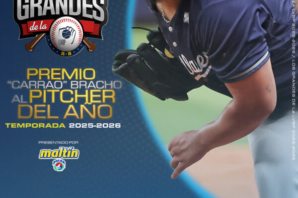RICARDO SÁNCHEZ SE ADJUDICÓ EL   “CARRAO” BRACHO AL PITCHER DEL AÑO