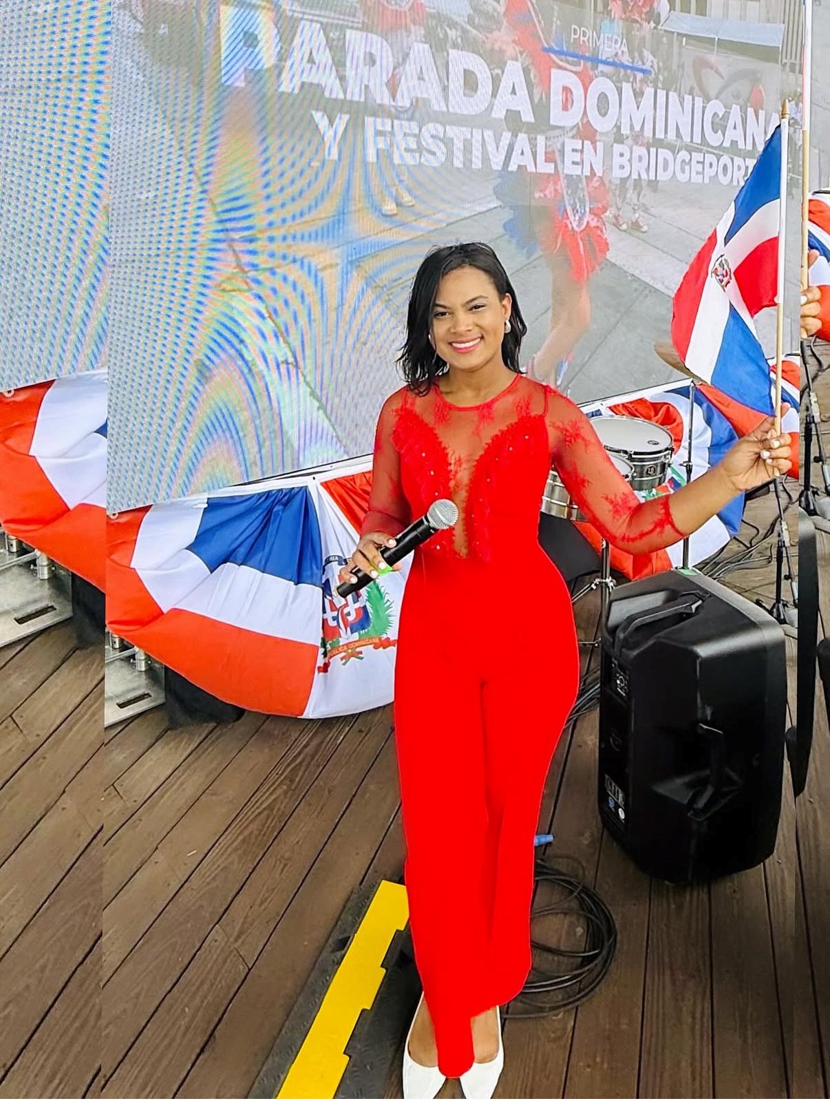 Yánelin Ciprián condujo la primera Parada Dominicana de Connecticut