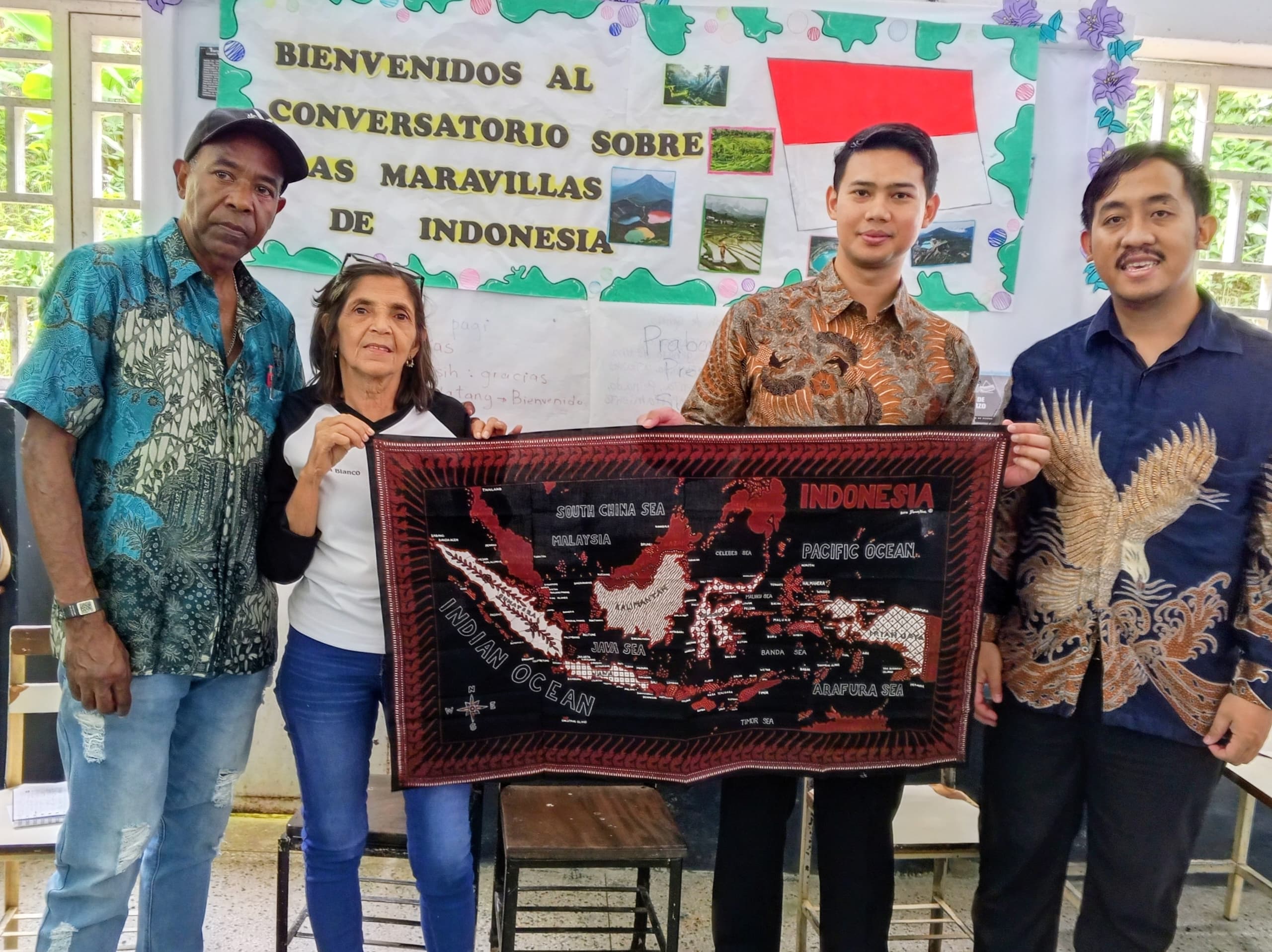 César Palacios y la Embajada de Indonesia impulsan el intercambio cultural con estudiantes de Barlovento