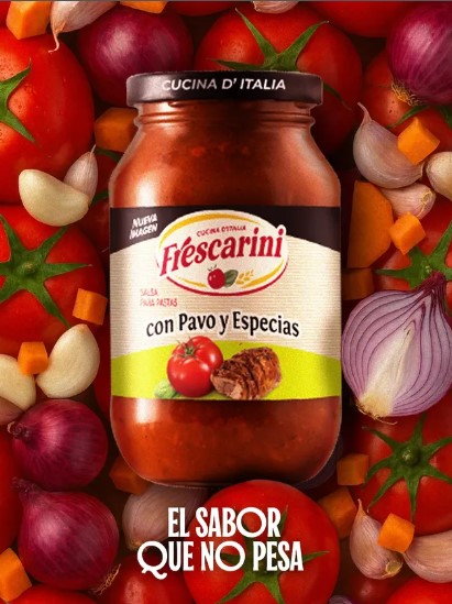 FrescariniTM relanza salsa de pavo y especias, el sabor que no pesa