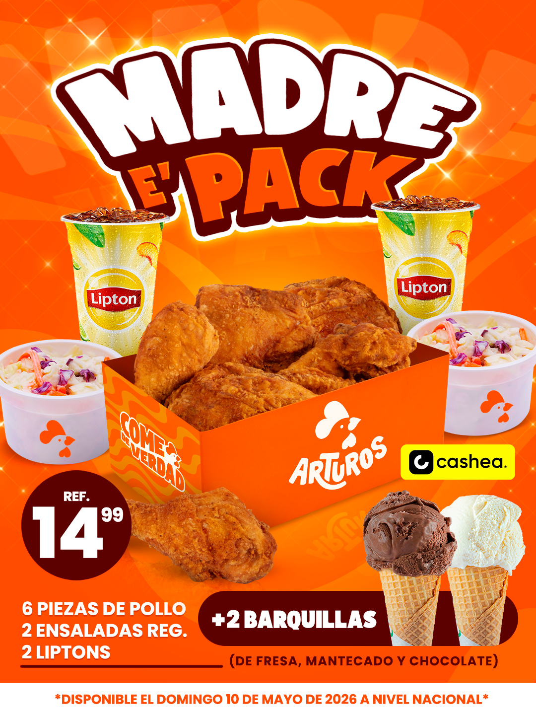 Arturos celebra a mamá con sus combos exclusivos “Madre e’ Packs