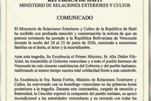 Comunicado Embajada de Haití en Venezuela