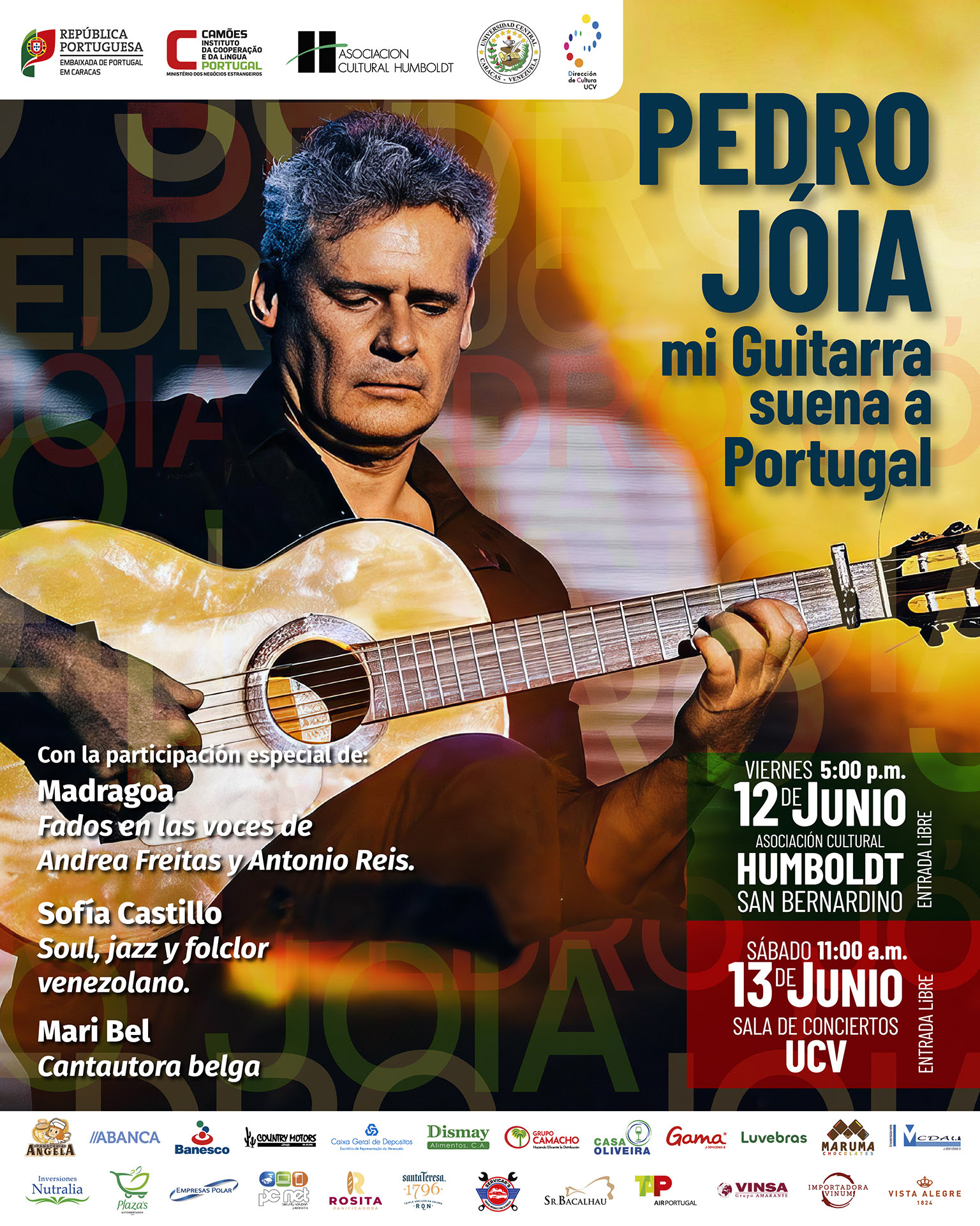 Portugal celebra su día con dos conciertos que unen tradición e identidad en torno a la guitarra de Pedro Jóia