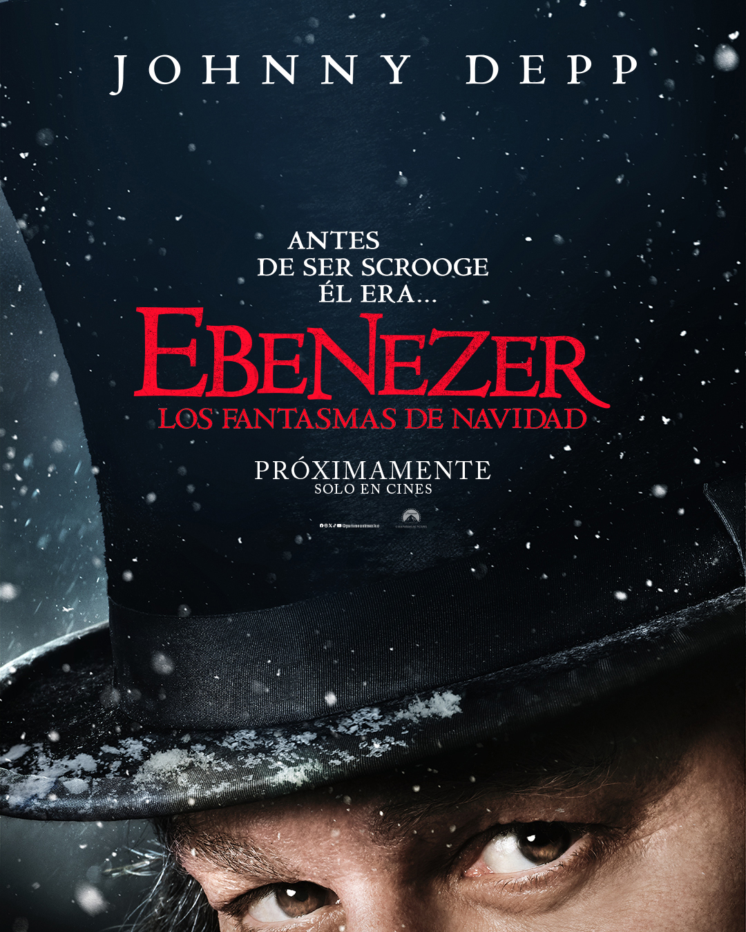 Paramount Pictures presentó el tráiler y afiche de Ebenezer con Johnny Depp