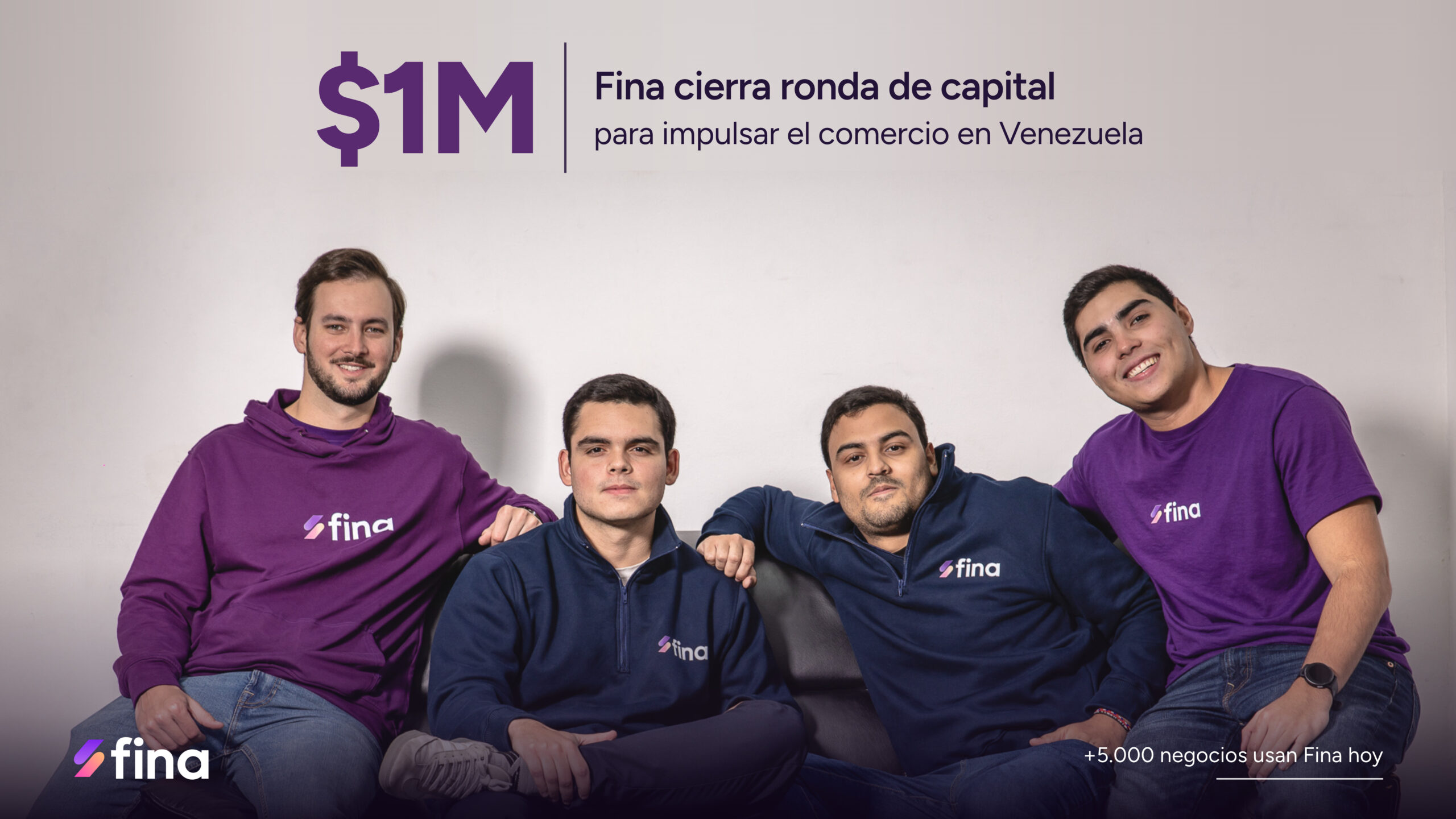 Fina, la startup venezolana cierra ronda de capital de US$1M para impulsar el comercio en Venezuela