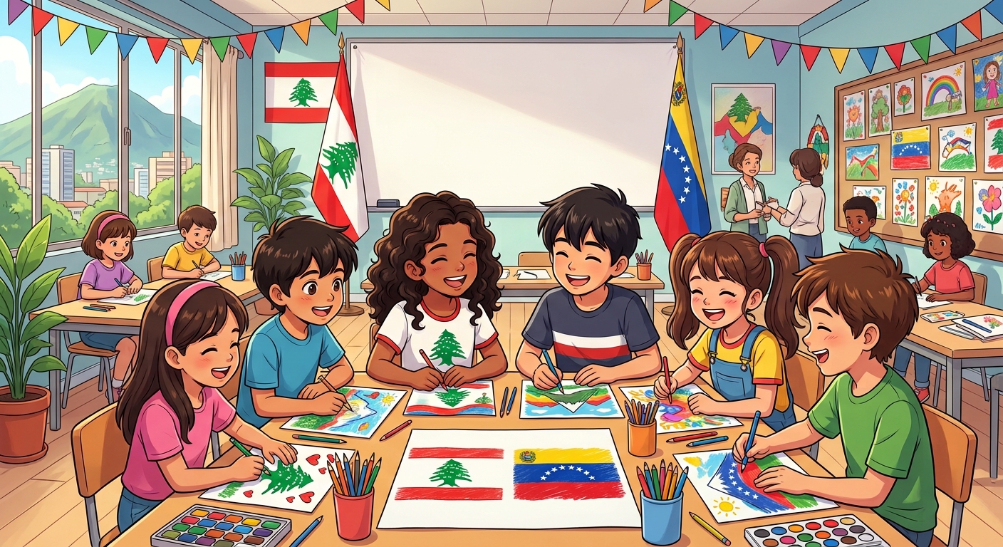 La Embajada del Líbano en Caracas organiza un concurso de dibujo para niños titulado “Unidos por el arte, conectados por el corazón“