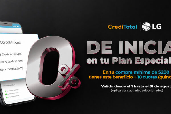 LG Y MUNDO TOTAL IMPULSAN EL ACCESO A LA TECNOLOGÍA CON 0% DE INICIAL Y FINANCIAMIENTO DE HASTA 10 CUOTAS SIN INTERESES