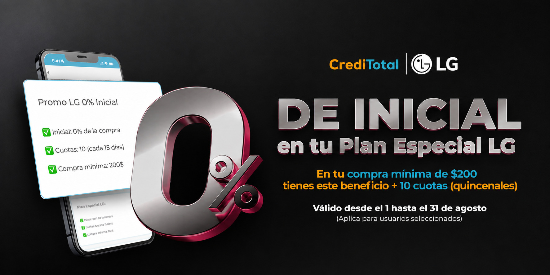 LG Y MUNDO TOTAL IMPULSAN EL ACCESO A LA TECNOLOGÍA CON 0% DE INICIAL Y FINANCIAMIENTO DE HASTA 10 CUOTAS SIN INTERESES