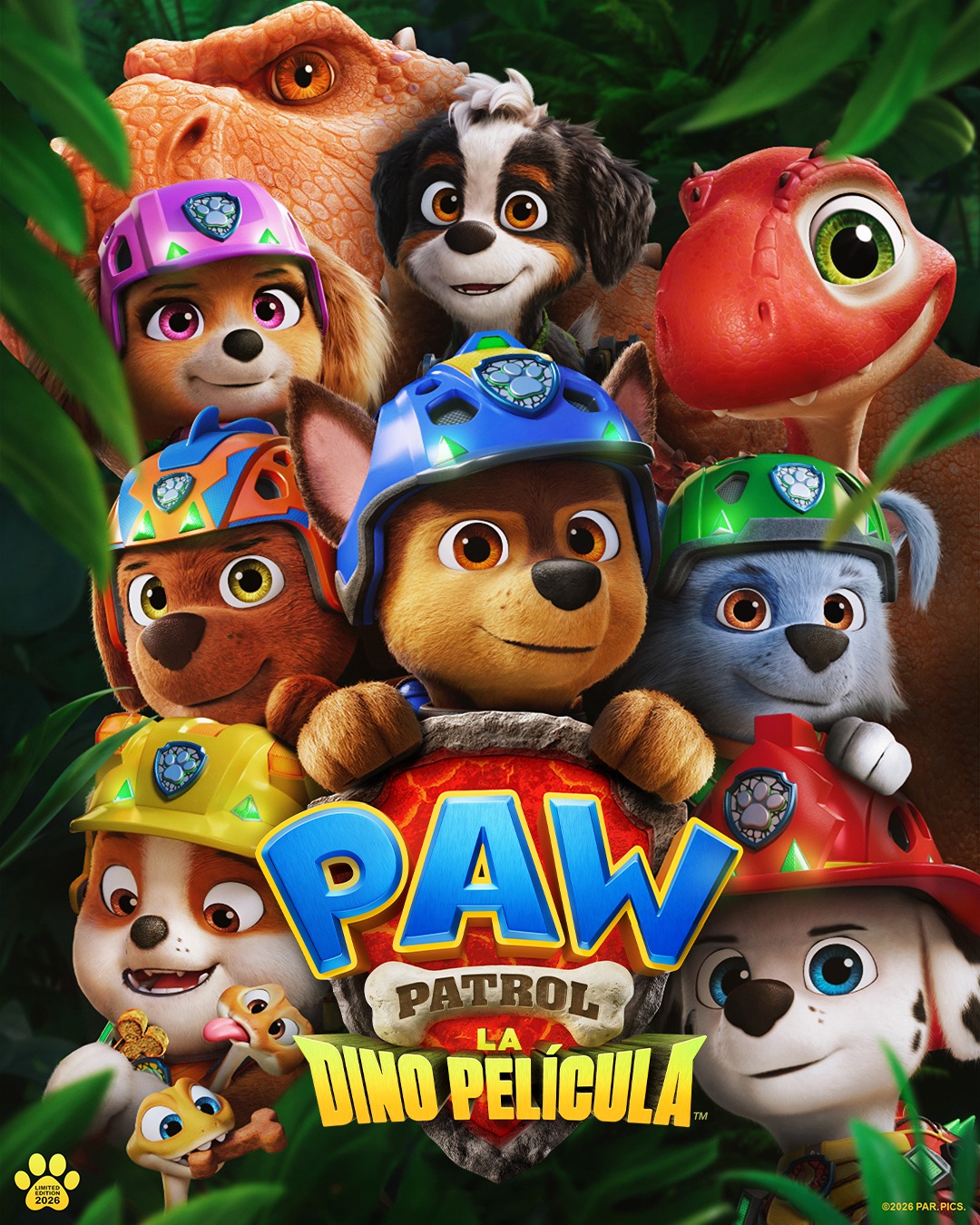 Paramount Pictures estrena Paw Patrol La Dino Película este jueves 13 de agosto