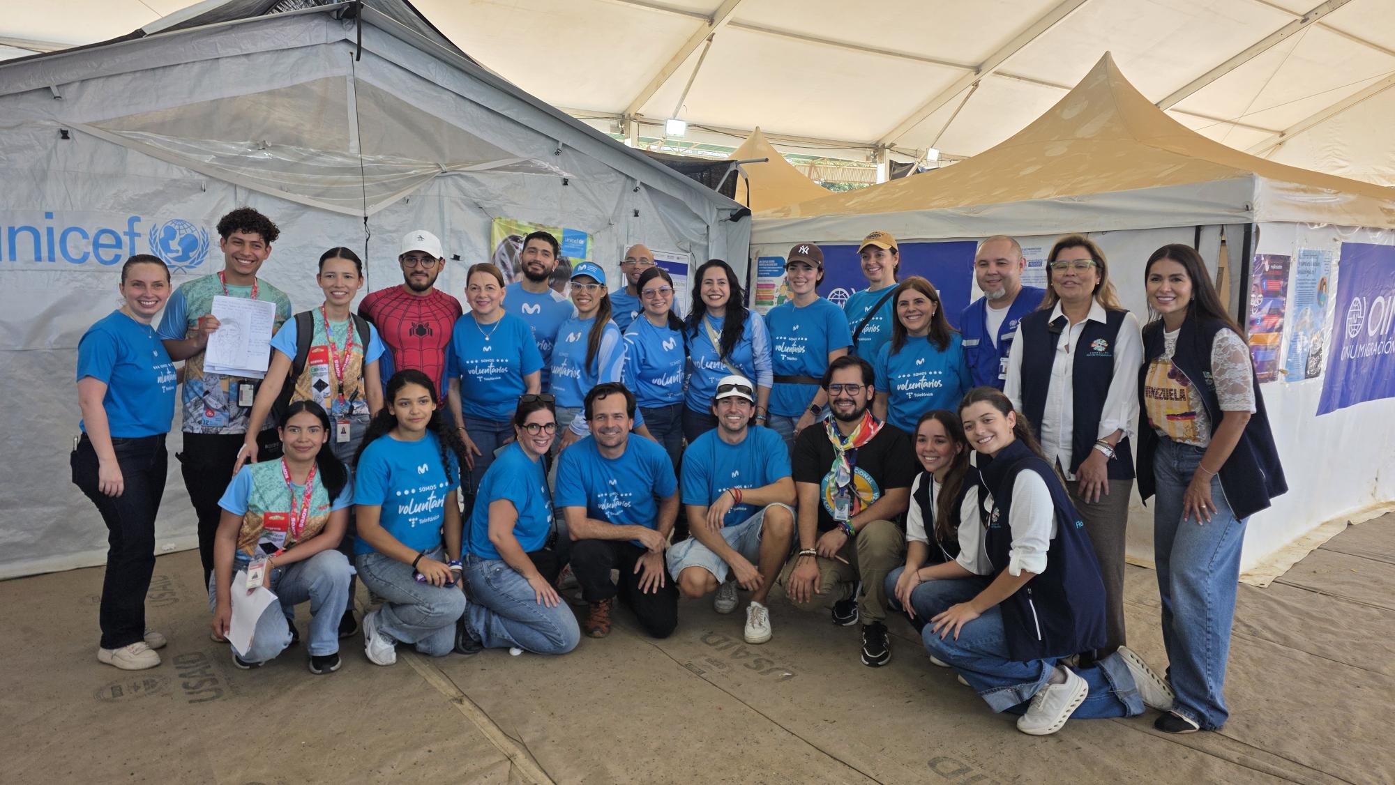 Fundación Telefónica Movistar brinda apoyo educativo y emocional a más de 500 niños y jóvenes en campamentos transitorios