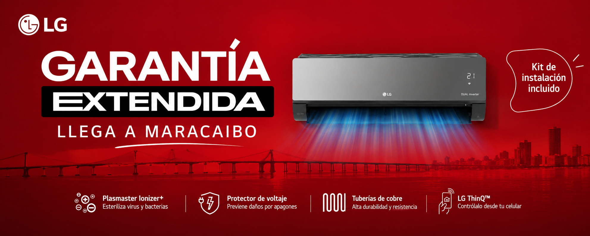 LG ELECTRONICS AMPLÍA SU PROGRAMA DE GARANTÍA EXTENDIDA Y ACTIVA EL BENEFICIO EN MARACAIBO