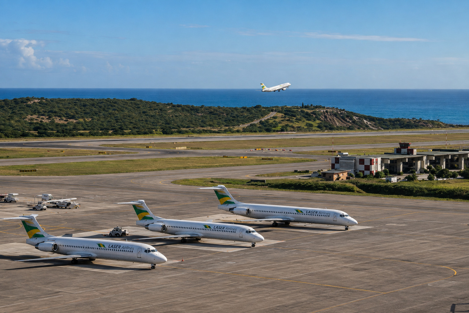 Laser Airlines reactivó sus vuelos nacionales e internacionales desde los terminales temporales de Maiquetía