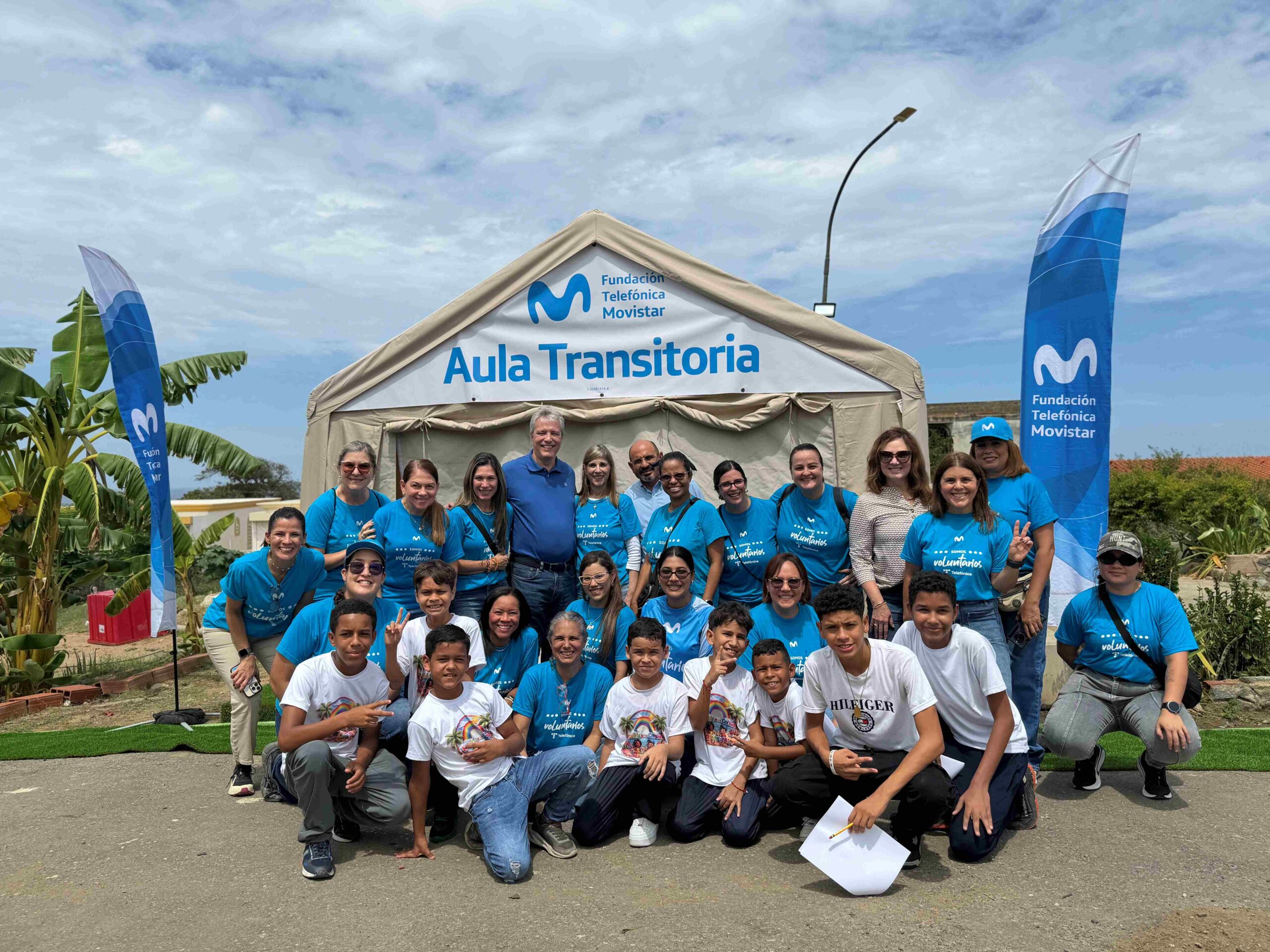 Movistar apoya la continuidad educativa de 140 niños con un Aula Transitoria en La Guaira (Movistar apoya la continuidad educativa de 140 niños con un Aula Transitoria en La Guaira