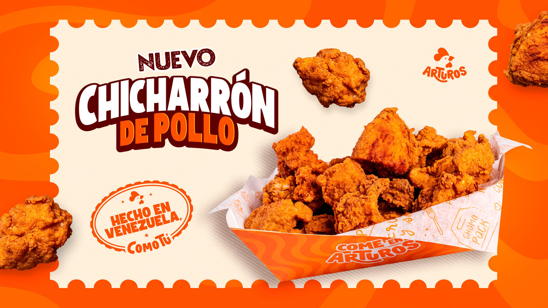 Arturos rinde homenaje al sabor guaro y lanza en Barquisimeto sus nuevos Chicharrones de Pollo